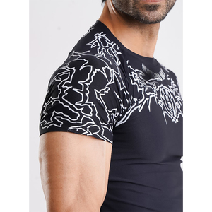 Confortable Top Qualité Hommes Fitness Formation Jogging Gym T-shirts Taille Personnalisée T-Shirt Chemise De Compression - Product Image 3