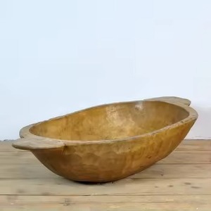 Bol à pâte de service en bois fait main durable de qualité supérieure Finition naturelle élégante pour cuisine Usage domestique Gamme unique Premium - Product Image 5