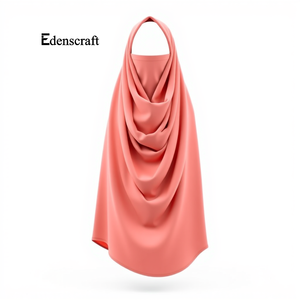 Pañuelo de cabeza modesto ligero elegante tradicional personalizable para mujer largo Khimar transpirable tela suave de talla grande musulmán - Product Image 5