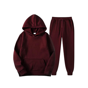 Ensemble de sweat à capuche de haute qualité à bas prix Fabricant avec logo personnalisé Ensemble de sweats à capuche et de pantalons de survêtement unisexes - Product Image 2