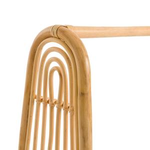 Store display handcrafted rattan <b>clothes</b> <b>rail</b> stand elegant hanging cloth rack for boutique <b>shop</b> - Product Image 3