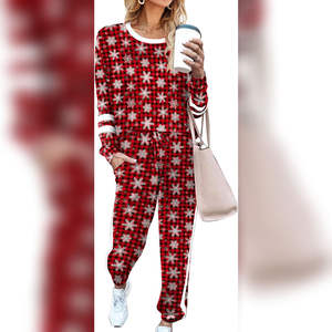 Survêtement pour femme 2 pièces tenues pour femmes sweats ras du cou pull - Product Image 1