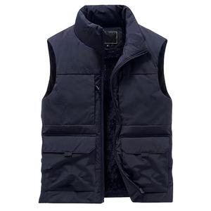 Chaleco Formal de Verano para Hombre con Cierre de Cremallera, Chaleco Corto de Nailon, Camisola con Múltiples Bolsillos, Ropa Exterior - Product Image 1