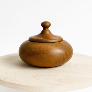 Azucarero de madera, tarro de cristal para dulces con tapa, tarro de almacenamiento de cristal de grado alimenticio al por mayor para pasta y tamaño personalizado - Product Image 1