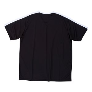 Maillots de football noirs unis à col en V en polyester, uniforme de sport pour équipes adultes, mode, tailles OEM, taille personnalisée, maillots d'équipe - Product Image 4