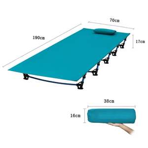 Lit simple pliant d'extérieur pour les siestes de bureau lit pliant portable de camping pour les <span class=keywords><strong>voyages</strong></span> autonomes - Product Image 4