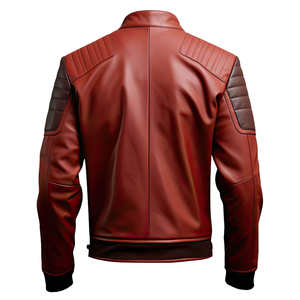 Veste en cuir pour homme, style décontracté, motard, en toile, à capuche, doublure en coton anti-UV, style moto et motard, prix de gros - Product Image 6