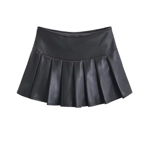 Jupe plissée longueur cheville pour femme, 100% polyester, à sequins, respirante, coupe trompette/sirène, taille élastique, couleur unie, design brillant - Product Image 5
