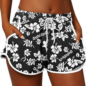 Fabriqué dans le meilleur matériau Short de plage léger pour les femmes Shorts d'été pour femmes Concevez votre propre logo Shorts de plage pour femmes - Product Image 3