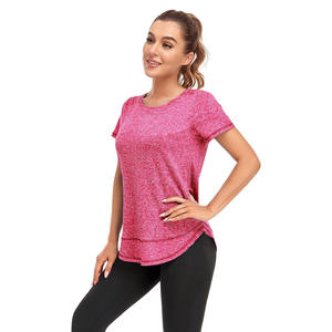 T-shirts respirants pour femmes Impression de logo personnalisé Dernière conception En gros Nouvelle arrivée Bas quantité minimale de commande pour l'été - Product Image 5