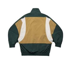 Veste coupe-vent en nylon à blocs de couleur personnalisable, légère, avec fermeture éclair et poignets ajustables, veste d'été patchwork - Product Image 2