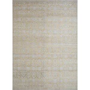 Erbe Gold Hand Knotted Wool <b>Rugs</b> GS-11 Classic Floral Jaipur Large Area in for Home Bedroom Rectangle <b>Jute</b> <b>Rug</b> for Hallway Use - Product Image 1