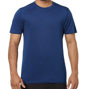 Camiseta de entrenamiento de algodón para hombre, camisetas de Fitness lisas personalizadas, ropa deportiva de gimnasio de cuello redondo, ropa de entrenamiento deportiva más vendida - Product Image 2