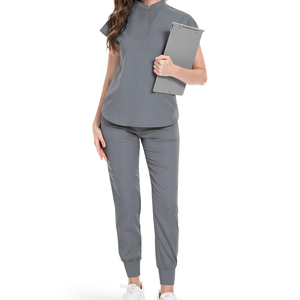 Vente d'été chaude gommage infirmier médical grande taille ensembles confortables Joggers Stretch gommage infirmière bons vêtements uniforme - Product Image 2