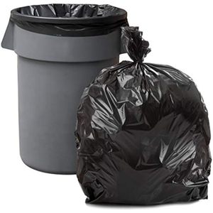 Bolsa de basura de plástico negro de tamaño personalizable con sellado térmico para almacenamiento al aire libre uso comercial supermercado embalaje tipo fuelle - Product Image 5