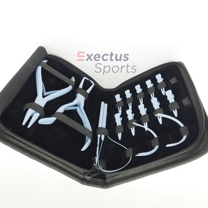 Kit de herramientas de pinzas para extensiones de cabello de acero inoxidable azul cielo de alta calidad con clips, aguja, tijeras y cinta adhesiva. - Product Image 2