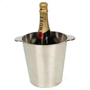 Cubo de hielo de metal de calidad superior chapado en oro con mango, elegante, duradero y perfecto para fiestas y uso en el bar del hogar - Product Image 2