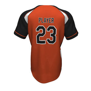 Camiseta de béisbol impresa personalizada con entrega rápida El nuevo conjunto de ropa deportiva de sublimación transpirable incluye camisas lisas - Product Image 2