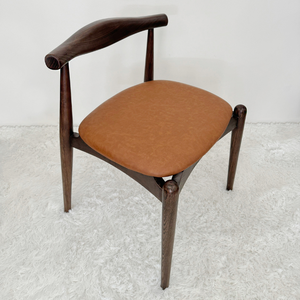 Chaise de salle à manger rembourrée en cuir, sur mesure, différentes tailles, vente directe d'usine, design moderne, pieds en bois, pour la maison, le bureau, l'école - Product Image 5