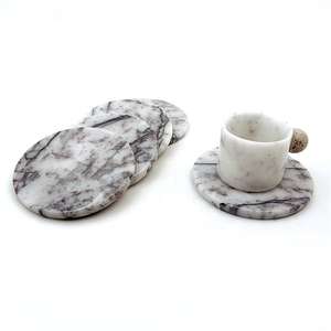 Handmade Wholesale Decorative Natural <b>White</b> black Marble <b>coasters</b> <b>white</b> <b>coaster</b> and black <b>white</b> <b>coaster</b> <b>coasters</b> - Product Image 4