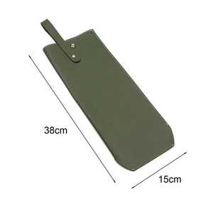 Porte-vin élégant en cuir véritable imperméable avec poignée souple Sac de rangement durable pour dîners chics et utilisation en extérieur LWH-0043 - Product Image 5