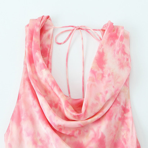 Vestido de fiesta con abertura plisada de encaje de estilo moderno para mujer, vestido con cuello Halter hecho en Pakistán para eventos formales - Product Image 5