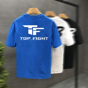 Vente en gros T-shirts unisexe à manches courtes personnalisés pour hommes 100% coton Impression numérique T-shirts vintage surdimensionnés Style décontracté - Product Image 5