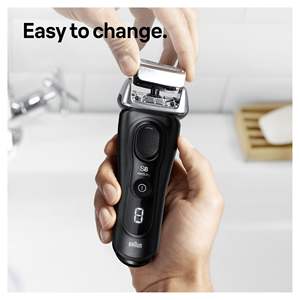 Cabezal de Repuesto para Afeitadora Eléctrica de Doble Cuchilla, Rotatorio, Resistente al Agua IPX7, para Afeitar el Cuerpo y la Barba, con Idioma de Funcionamiento en Alemán, para Uso en Autocaravanas - Product Image 3