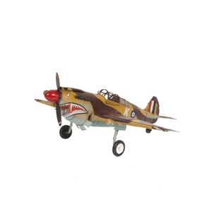 Modèle réduit artisanal en métal de l'avion Curtiss Hawk 81A de 1941, décoration d'avion, 44,5Lx45,7Wx19,1H cm - Product Image 1