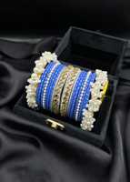 Nouvelle collection de bijoux élégants pour femmes, bracelets de mariage avec pendentifs Jhumka, bracelet en métal, bracelets pour femmes, ensembles Kada Kungan