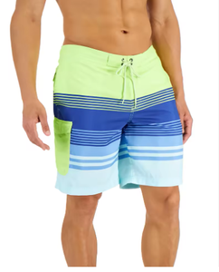 Custom Printed Summer Stripe Beach Shorts for <b>Men</b> Knitted Board Short Swim <b>Trunks</b> Casual Style Hot Short - Product Image 6