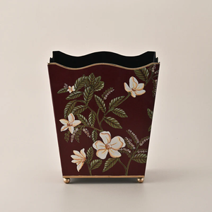 Cubo de Basura Metálico Pintado a Mano con Marca Privada, Decoración para Interiores, Dormitorio, Pasillo, Adorno para el Hogar, Patrimonio Cultural y Artístico - Product Image 5