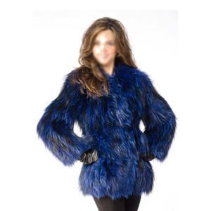 Chaqueta de Invierno MONO RIDER para Mujer, con Forro de Piel de Cordero y Pelo de Zorro, Estilo Hip Hop, con Patrón y Revestimiento de Seda, Venta al Por Mayor - Product Image 1