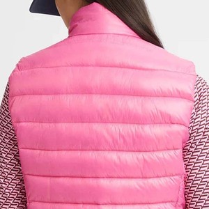 Nuevo Chaleco de Moda con Logotipo Personalizado para Mujer, Chaleco de Punto sin Mangas para Invierno, Ajustado, Acolchado, con Cuello Alto, Cortavientos y Transpirable - Product Image 6