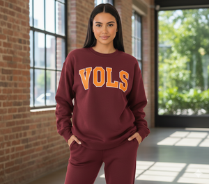 Sudadera de Gran Tamaño con Cuello Alto Simulado, de Felpa de Algodón de Alta Calidad, para Mujer, con Bordado de Logotipo en la Parte Delantera y Diseño Forrado - Product Image 1