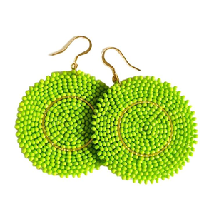 Boucles d'oreilles artisanales pour femme, colorées, bohèmes, style ethnique, en fer, vente en gros - Product Image 4