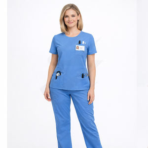 Conjunto de Uniformes Médicos para Mujer, Uniforme de Enfermera, Fabricante al por Mayor OEM - Product Image 1