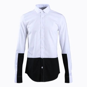 Chemise tendance pour homme, couleur blanche, vêtements de marque en provenance de Chine, chemisier masculin à la mode, style moderne, col en coton, chemise de travail - Product Image 4