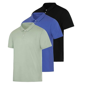 Polo de Alta Calidad para Hombre, Transpirable, de Spandex, Jersey de Seda, Tejido de Punto, Bordado, Colorido, Corto, Talla XL, Estampado - Product Image 5