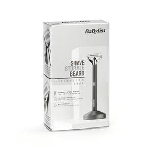 Afeitadora Eléctrica Inalámbrica Impermeable con Cuchilla Única Afilada para Barba y Patillas, Cabezal Flexible y Guías de Peine, Tecnología Alemana - Product Image 3