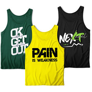 Camiseta sin Mangas Personalizada, Camiseta Deportiva de Algodón para Correr, Camiseta Atlética sin Mangas, Ropa Deportiva para Gimnasio, Camiseta sin Mangas para Hombre - Product Image 1