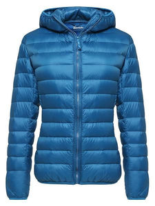 <b>Womens</b> Lightweight Slim Fit Puffer Jacket Hooded <b>Winter</b> <b>Coat</b> Warm Bubble Jacket Solid Color <b>Padded</b> Outerwear Stylish Fashion - Product Image 4