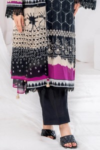 Robe d'hiver Robe pour femmes Qualité fantaisie Nouveau design Lawn Shalwar Kameez Dupatta O-Neck Washable-Best Selling 100% Pure Dress - Product Image 4