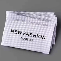 Étiquettes tissées personnalisées avec logo pour vêtements, étiquettes en tissu polyester et coton pour vêtements, étiquettes tissées personnalisées pour vêtements