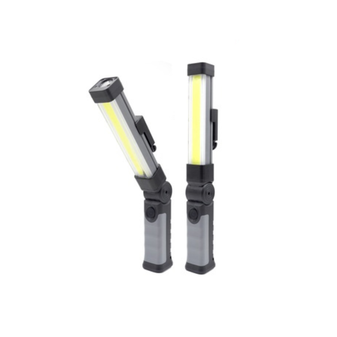 COB Portable AC Powered LED Magnetic Rechargeable IP55 Rated Car Repair Tool Light Hand Held Work Lamp High/Low/Red Strobe