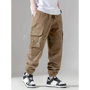 Pantalones de calle modernos para hombre con corte ajustado y elementos inspirados en la calle, pantalones de calle Hip Hop para hombre - Product Image 3
