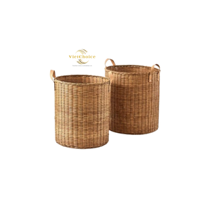 Panier suspendu en rotin naturel, écologique, fait à la main, rangement pour la vie moderne |   Vietchoice - Product Image 5