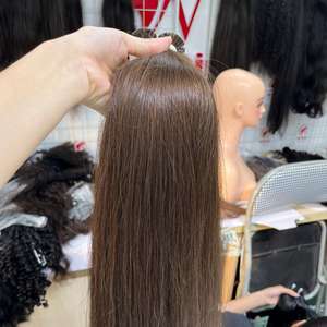 Vente en Gros de Cheveux Humains Naturels Raides Extensions de Cheveux à Pointe Plate Extensions de Cheveux Humains Style Kératine Temps Pcs - Product Image 3