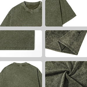Custom Logo Vintage Acid Washed <b>T</b> <b>Shirt</b> <b>Men</b> Stock Distressed Heavyweight Cotton Blank Oversized 100% Cotton for <b>Men's</b> <b>T</b>-<b>shirt</b> - Product Image 2
