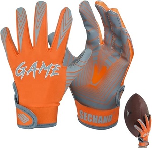 Gants de Football pour jeunes pour adolescents Gants récepteurs respirants antidérapants pour la formation scolaire Enfants Impression en silicone personnalisée - Product Image 2